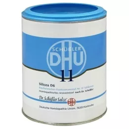 BIOCHEMIE DHU 11 comprimidos de Silicea D 6, 1000 unidades
