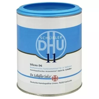 BIOCHEMIE DHU 11 comprimidos de Silicea D 6, 1000 unidades BIOCHEMIE DHU 11 comprimidos de Silicea D 6, 1000 unidades