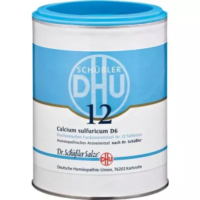 BIOCHEMIE DHU 12 comprimidos de cálcio sulfuricum D 6, 1000 peças BIOCHEMIE DHU 12 comprimidos de cálcio sulfuricum D 6, 1000 peças