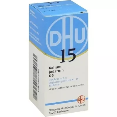 BIOCHEMIE DHU 15 comprimidos de iodato de potássio D 6, 80 unidades