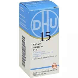 BIOCHEMIE DHU 15 comprimidos de iodato de potássio D 12, 80 unidades