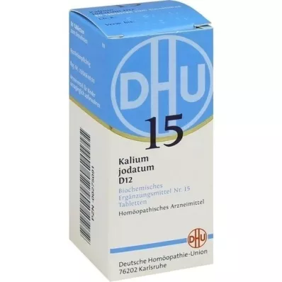 BIOCHEMIE DHU 15 comprimidos de iodato de potássio D 12, 80 unidades