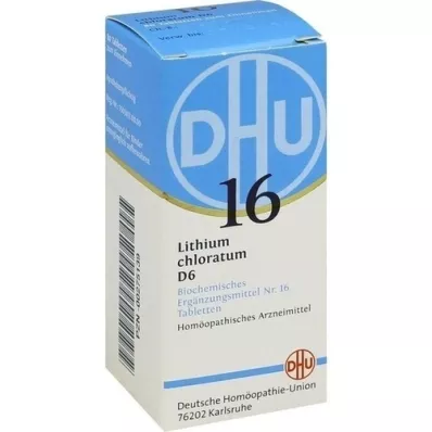 BIOCHEMIE DHU 16 comprimidos de clorato de lítio D 6, 80 unidades