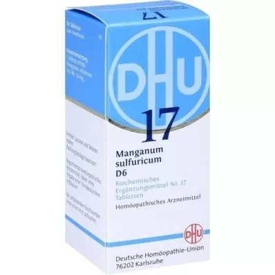 BIOCHEMIE DHU 17 comprimidos de Manganum sulfuricum D 6, 80 unidades