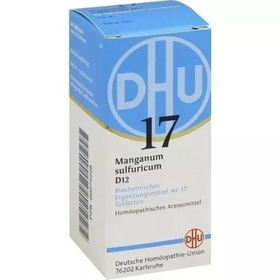BIOCHEMIE DHU 17 Manganum sulfuricum D 12 comprimidos, 80 unid BIOCHEMIE DHU 17 Manganum sulfuricum D 12 comprimidos, 80 unid