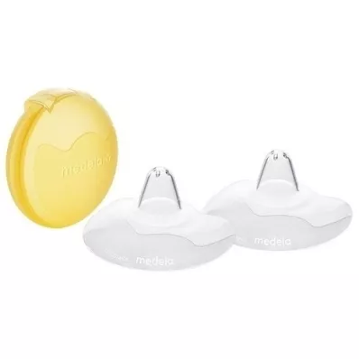 MEDELA Protetor de mamilo Contato L com caixa de armazenamento, 2 peças MEDELA Protetor de mamilo Contato L com caixa de armazenamento, 2 peças