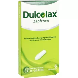 DULCOLAX Supositórios, 6 peças