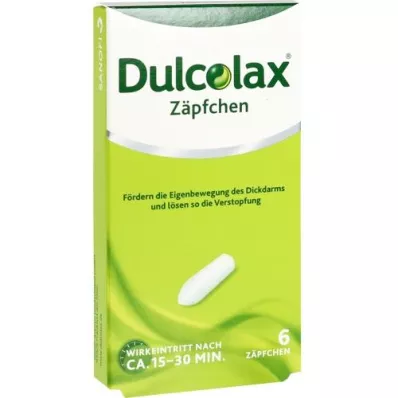 DULCOLAX Supositórios, 6 peças DULCOLAX Supositórios, 6 peças