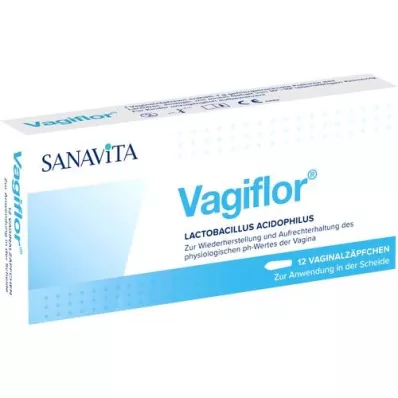 VAGIFLOR Supositórios vaginais, 12 unidades VAGIFLOR Supositórios vaginais, 12 unidades