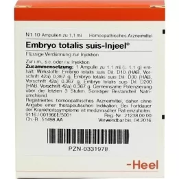 EMBRYO ampolas totalis suis Injeel, 10 unidades