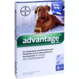 ADVANTAGE 400 pipetas de solução para cães a partir de 25 kg, 1x4 peças