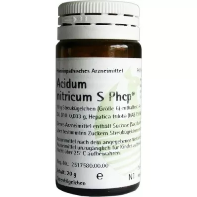 ACIDUM NITRICUM Glóbulos S Phcp, 20 g