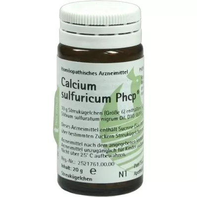 CALCIUM SULFURICUM PHCP Glóbulos, 20 g