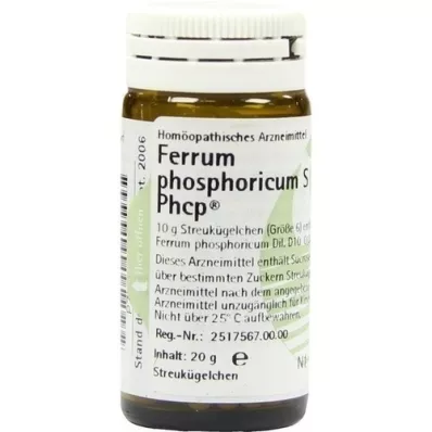 FERRUM PHOSPHORICUM Glóbulos S Phcp, 20 g FERRUM PHOSPHORICUM Glóbulos S Phcp, 20 g