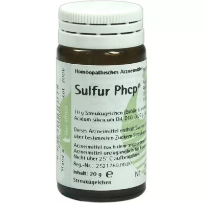 SULFUR PHCP Glóbulos, 20 g