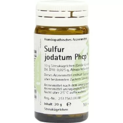SULFUR JODATUM PHCP Glóbulos, 20 g SULFUR JODATUM PHCP Glóbulos, 20 g