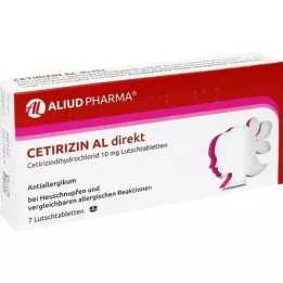 CETIRIZIN AL pastilhas diretas, 7 unidades