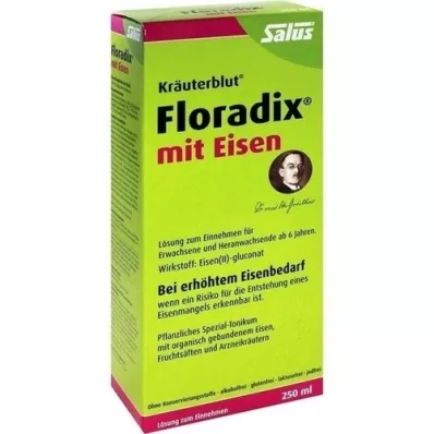 FLORADIX com solução oral de ferro, 250 ml