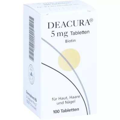 DEACURA comprimidos de 5 mg, 100 unidades