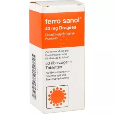 FERRO SANOL comprimidos revestidos, 50 unidades FERRO SANOL comprimidos revestidos, 50 unidades