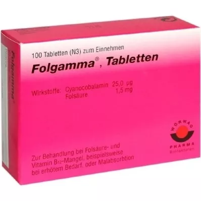 FOLGAMMA Comprimidos, 100 unidades