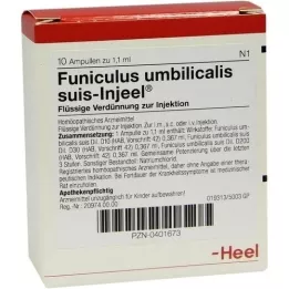 FUNICULUS UMBILICALIS ampolas suis Injeel, 10 unidades