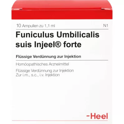 FUNICULUS UMBILICALIS ampolas suis Injeel forte, 10 unid