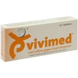 VIVIMED com cafeína para comprimidos para dor de cabeça, 10 unidades