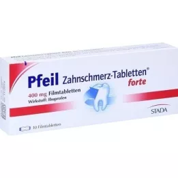 PFEIL Comprimidos para dor de dente comprimidos revestidos por película fortes, 10 unidades