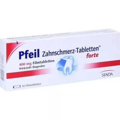 PFEIL Comprimidos para dor de dente comprimidos revestidos por película fortes, 10 unidades PFEIL Comprimidos para dor de dente comprimidos revestidos por película fortes, 10 unidades