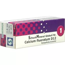 SCHUCKMINERAL Glóbulos 1 Cálcio fluoratum D12, 7,5 g