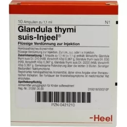 GLANDULA THYMI ampolas suis Injeel, 10 unidades