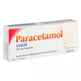 PARACETAMOL STADA comprimidos de 500 mg, 20 unidades