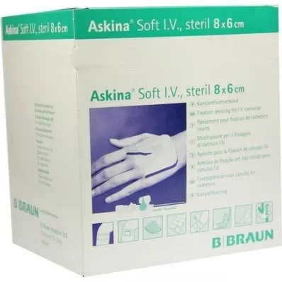 ASKINA Suave I.V. penso para feridas 6x8 cm, 50 unid ASKINA Suave I.V. penso para feridas 6x8 cm, 50 unid