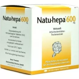 NATU HEPA Comprimidos revestidos de 600 mg, 100 unidades
