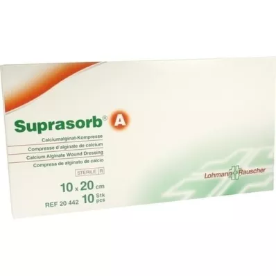 SUPRASORB Alginato de cálcio compr.10x20 cm, 10 unid SUPRASORB Alginato de cálcio compr.10x20 cm, 10 unid
