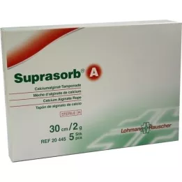 SUPRASORB A Alginato de cálcio Tamp.30 cm 2 g, 5 unid