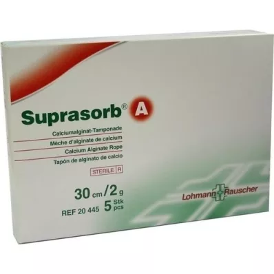 SUPRASORB A Alginato de cálcio Tamp.30 cm 2 g, 5 unid SUPRASORB A Alginato de cálcio Tamp.30 cm 2 g, 5 unid