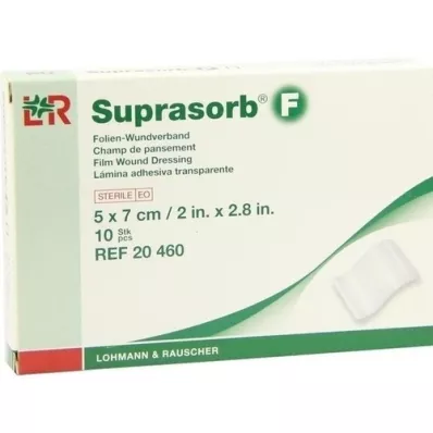 SUPRASORB F Curativo em folha 5x7 cm estéril, 10 unid