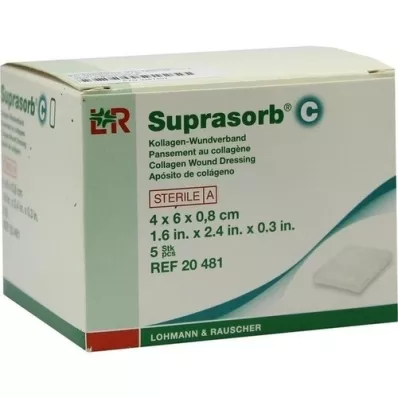 SUPRASORB C Penso de colágeno 0,8x4x6 cm, 5 un