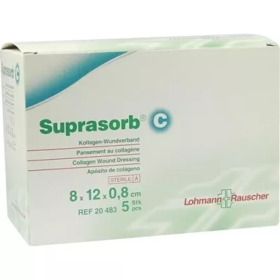 SUPRASORB C Penso de colágeno 0,8x8x12 cm, 5 un SUPRASORB C Penso de colágeno 0,8x8x12 cm, 5 un
