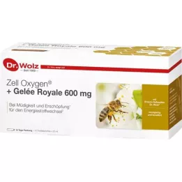 ZELL OXYGEN+ Ampolas para beber Geléia Real 600 mg, 14X20 ml