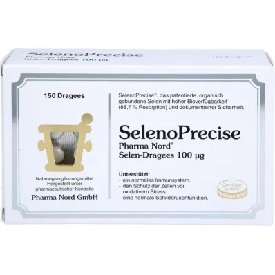 SELENOPRECISE 100 μg de drageias Pharma Nord, 150 peças SELENOPRECISE 100 μg de drageias Pharma Nord, 150 peças