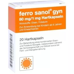 FERRO SANOL gyn Hartkaps.m.msr.überz.Pellets, 20 unidades