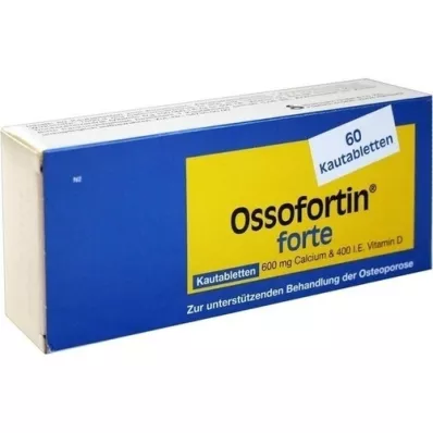 OSSOFORTIN comprimidos mastigáveis fortes, 60 unidades OSSOFORTIN comprimidos mastigáveis fortes, 60 unidades