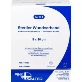 WUNDVERBAND estéril 8x10 cm, 50 unid