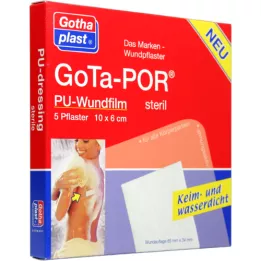 GOTA-POR PU Filme para feridas 10x6 cm gesso estéril, 5 peças