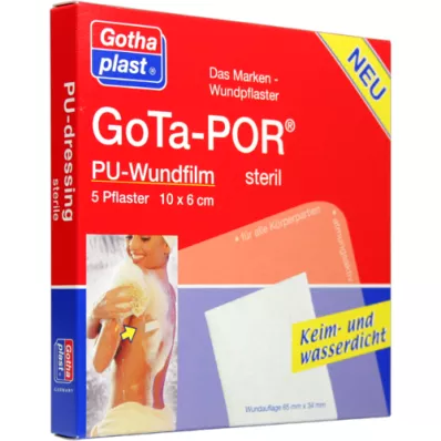 GOTA-POR PU Filme para feridas 10x6 cm gesso estéril, 5 peças GOTA-POR PU Filme para feridas 10x6 cm gesso estéril, 5 peças
