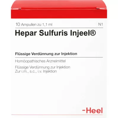 HEPAR SULFURIS INJEEL Ampolas, 10 unidades