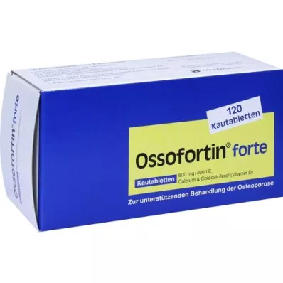 OSSOFORTIN comprimidos mastigáveis fortes, 120 peças
